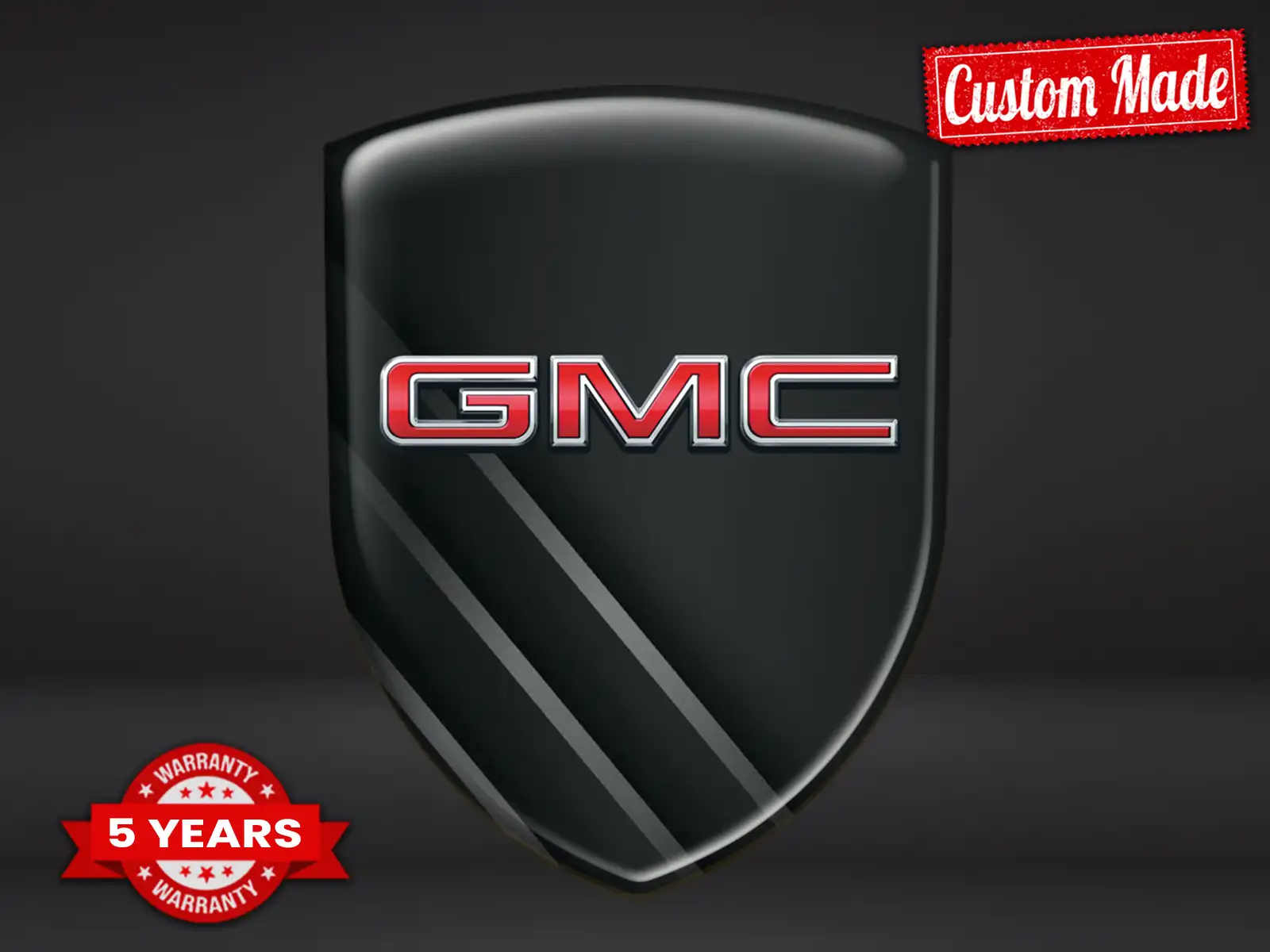 GMC Logosticker Premium Hochwertig Robust Gedruckt